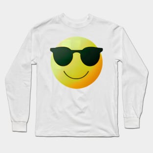 Smiling Face With Sunglasses Long Sleeve T-Shirt